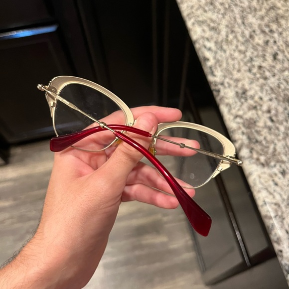 Cat eye glasses no outter box  just case miu miu - Picture 4 of 14